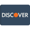 Discover logo with orange circle replacing the 'O'.
